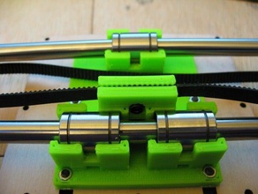 linear bearingx axis carriage tom other hbp upgrade abp lmb6uu openscad sw06uu thing-o-matic x-axis 3d print model - Mito3D