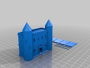 castle dollhouse 3d printing 3d print model - Mito3D