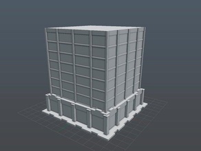 mid-size store - mixed use buildings & structures 3d print model - Mito3D
