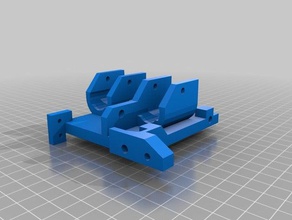 workbench double extrusion hotend de base pas d'apprenti L'imprimante 3d pièces solidoodle 3d print model - Mito3D