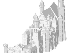 neuschwanstein castle germany detaild buildings & structures seetheworld 3d print model - Mito3D