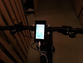 iphone5 bike dock sport outdoors apple mount 3d print model - Mito3D