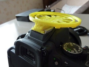 doble tapa de la lente titular soporte flash 52 mm 67 nikon cámara cap 3d print model - Mito3D