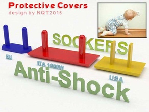 anti shock protective socker kids replacement parts anti-shock cover holder holes kid 3d print model - Mito3D