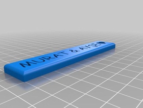 Anahtarlık aşkı murat & ay e 3d print model - Mito3D