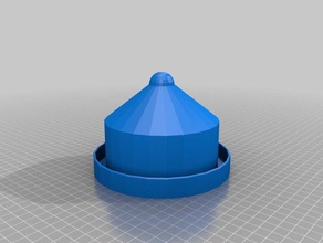 bird water dispenser thingy pets 3d print model - Mito3D