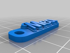 mea keychain organization customized 3d print model - Mito3D
