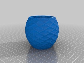 polygon vase 80x70 decor customized 3d print model - Mito3D