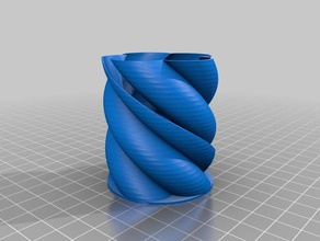 spiro vase 18 4x100 math art customized 3d print model - Mito3D