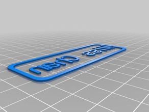 miss chan name tag signs & logos customized sign 3d print model - Mito3D