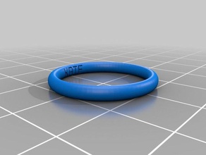 taille de l'anneau 8 les anneaux personnalisé 3d print model - Mito3D