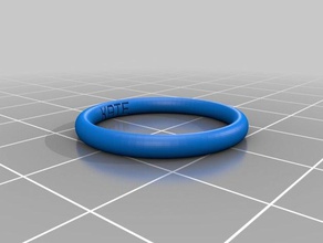 taille de l'anneau 85 les anneaux personnalisé 3d print model - Mito3D