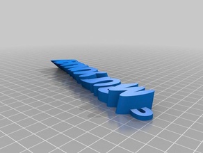 my customized iamburny's text mj organization 3d print model - Mito3D