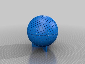 led-ball - Elektronik led lightitup sphere 3d print model - Mito3D