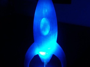 roket lamba dekor cartesio çocuk led ışık alanı yıldız oyuncak 3d print model - Mito3D