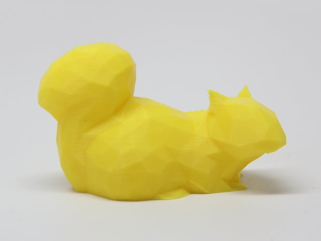 another low poly squirrel animals animal faceted multi 3D print model - Mito3D