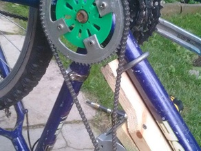 bicycle crankshaft hub diy bike sprocket 3d print model - Mito3D