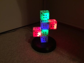 magicube - lampe, vous pouvez choisir devrait ressembler l'art interactif engineeringproject makeredchallenge cube lampe à led 3d print model - Mito3D