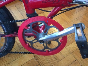 de vélos, garde-chaîne pièces vélos la chaîne manivelle pédalier dahon pantalon 3d print model - Mito3D