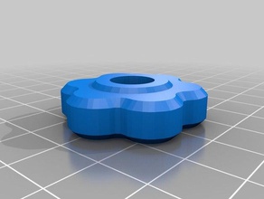 10mm parametric hand knob parts customized 3d print model - Mito3D