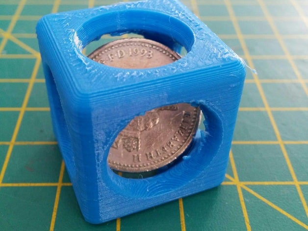 royaume-uni livre de pièce monnaie pièges personnalisé 3D print model - Mito3D