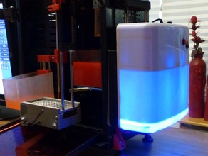 uv estação uncia impressora 3d acessórios lâmpada luz forno a ultra violeta 3d print model - Mito3D