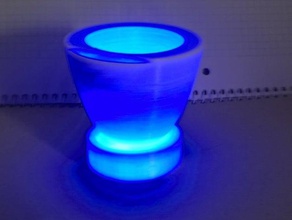 led-beleuchtete Eis-cup Küche und Esszimmer cup trinken Eis led lightitup 3d print model - Mito3D