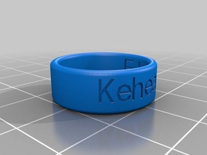 kehealy rings customized 3d print model - Mito3D