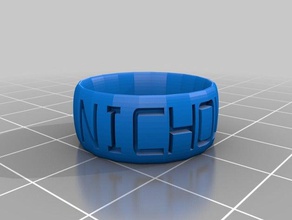 nicholson 3c les anneaux personnalisé 3d print model - Mito3D