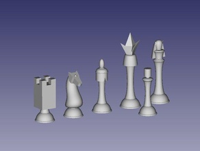 code geass chess set bishop king pawn queen rook 3d print model - Mito3D