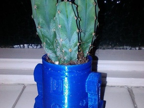 r2d2 cactus en la cabeza decoración 3d print model - Mito3D
