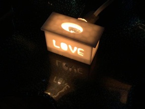 virtue container household light lightitup love 3d print model - Mito3D