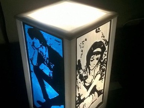 led lampe de bureau décor cowboy bebop dr la lumière lightitup pokemon starwars tardis 3d print model - Mito3D