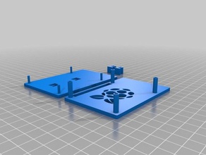 raspberry pi trilho de montagem A impressão 3d astrobox ferroviário railmount framboesa 2 rpi rpi2 3d print model - Mito3D