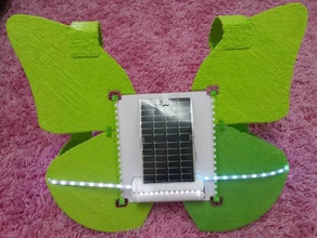 solare-led-3d-stampato farfalla gilet di sicurezza il costume la giacca led lightitup solare 3d print model - Mito3D