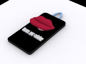 besos por celular - spaghetti del rock divididos interpretaci n moda b beso iphone bacio 3d print model - Mito3D