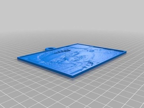 my customized lithopane 2d art 3d print model - Mito3D