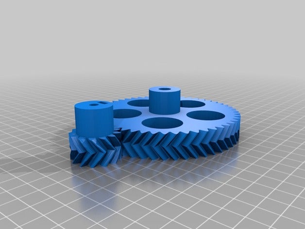 conjunto de engrenagens um Impressora 3d extrusoras personalizado 3D print model - Mito3D