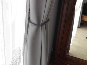 rideaux titulaire décor le rideau de la décoration pinces pince t 3d print model - Mito3D
