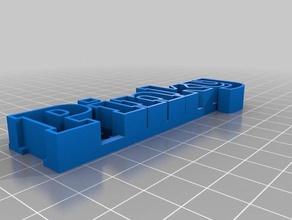 meine angepasste text-Speicherung-pinky Skulpturen kundengebundene 3d print model - Mito3D