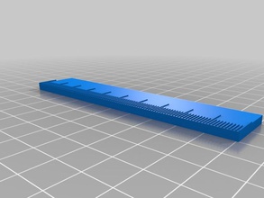 makerbot-friendly ruler other openscad test 3d print model - Mito3D