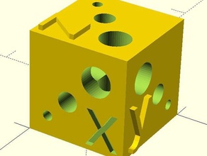 cubo de teste calibração A impressão 3d testes o 3d print model - Mito3D