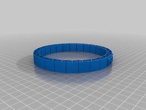 il mio flessibili su misura nome braccialetto mihai bracciali 3d print model - Mito3D