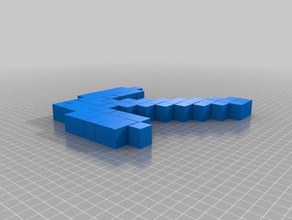rodriguez minecraft pickaxe 3d printing 3d print model - Mito3D
