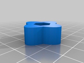 manopola 8-32 dado 8 nylon di bloccaggio parti 3d print model - Mito3D
