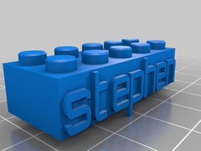stephen s llavero de lego juguetes construcción personalizado 3d print model - Mito3D