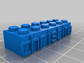christina s lego personalizzato costruzione di giocattoli su misura 3d print model - Mito3D