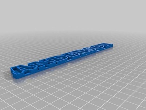 mon texte personnalisé de stockage-anderson sml sculptures 3d print model - Mito3D