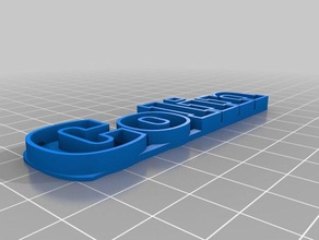 my customized text storage-colin slab sculptures 3d print model - Mito3D