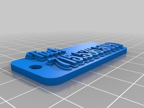 özelleştirilmiş çok satırlı etiket tuck benim organizasyon 3d print model - Mito3D